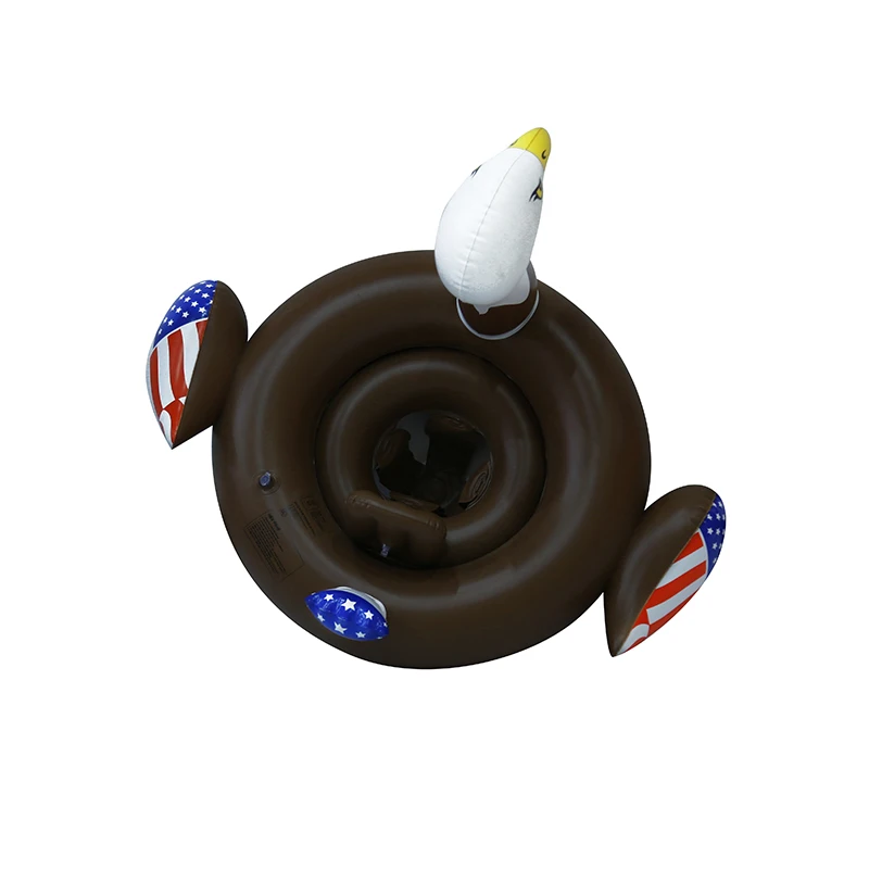 Custom shape eagle duck dragon eggplant chair pool float