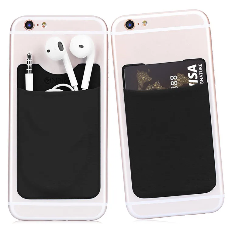 Promotional Gifts Fabric Credit Card Holder 3M Self-Adhesive Flexible  Mobile Phone Card Holder for Ad Items