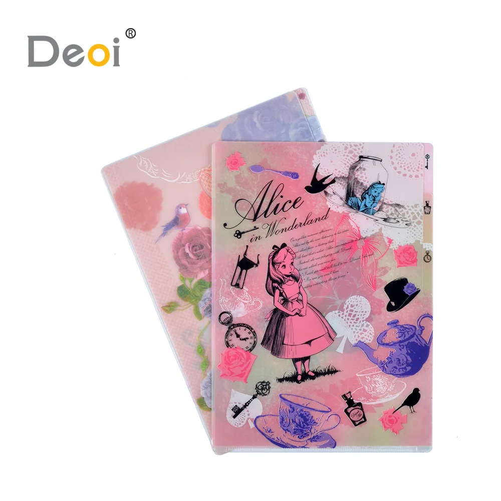 
clear custom A4 plastic expanding hanging file folder 