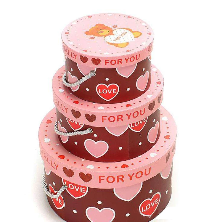 Alibaba Горячий продукт пользовательские бумага для печати Cake Box, Cake Box упаковка, ручка коробки для пиццы