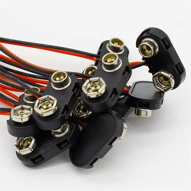 T-type and I-type 9V Snap Battery Clip Connector