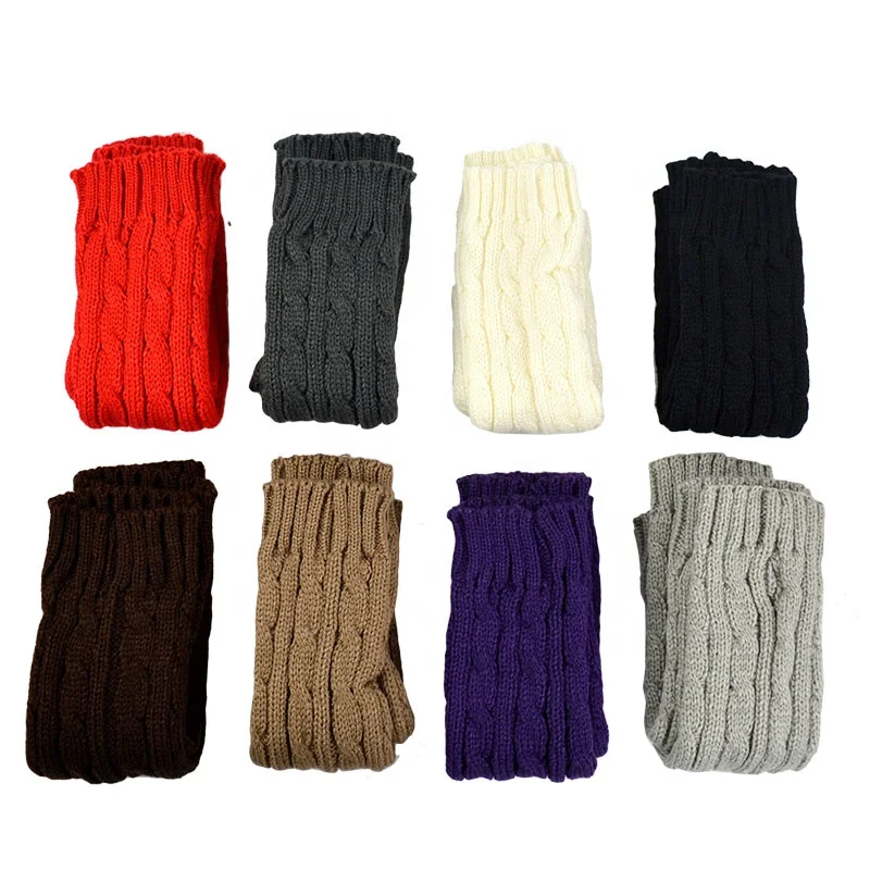 Best Selling Fashion Cycling Knitted Cotton Comfortable Warm Men And Women Half-finger Hand Gloves