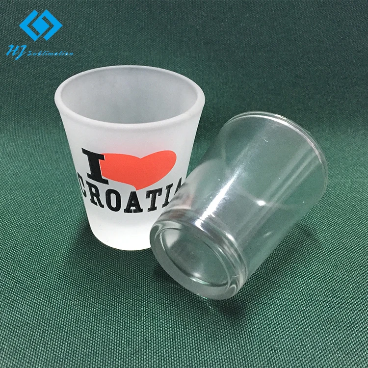 Пользовательская печать кружек, оптовая продажа 2 унции сублимационного стекла