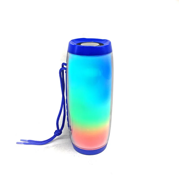 LED Portable Cylinder with LED Handle LED Light Wireless Bluetooth Speaker