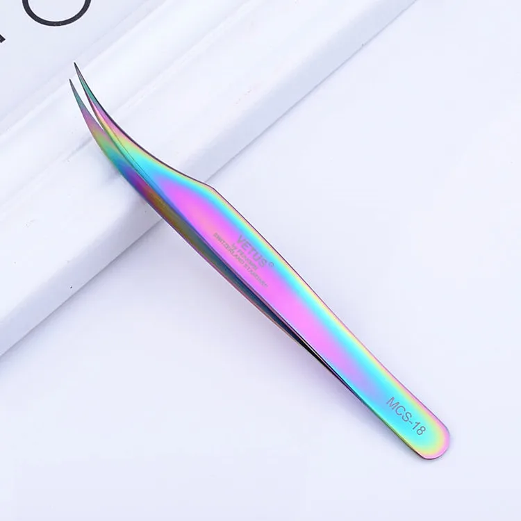 
Professional Makeup Eyelash Extensions Tools Private Label Russian Volume Vetus Eyelash Tweezers Set 