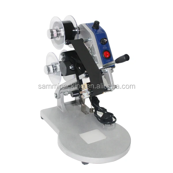 Hand pressing date and batch number printing machine for 3 lines, plastic bag,label date printing machine