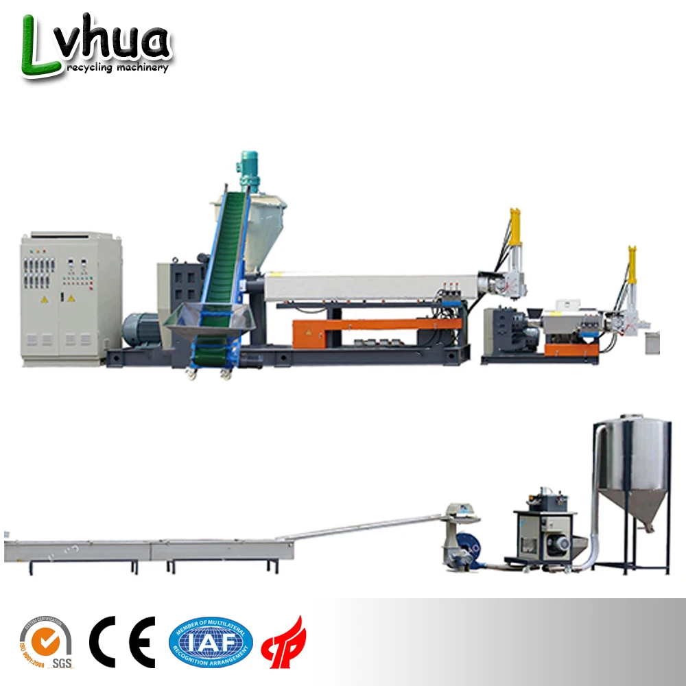 HDPE Горячая продажа цена перерабатываемые пластиковые гранулы делая машину гранулирования с фидером