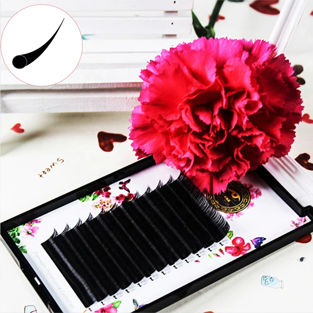 Lite Lash with Blink Lash Stylist & Care / korean eyelash extension / J,B,C,D curl / light silk lashes / 12 line