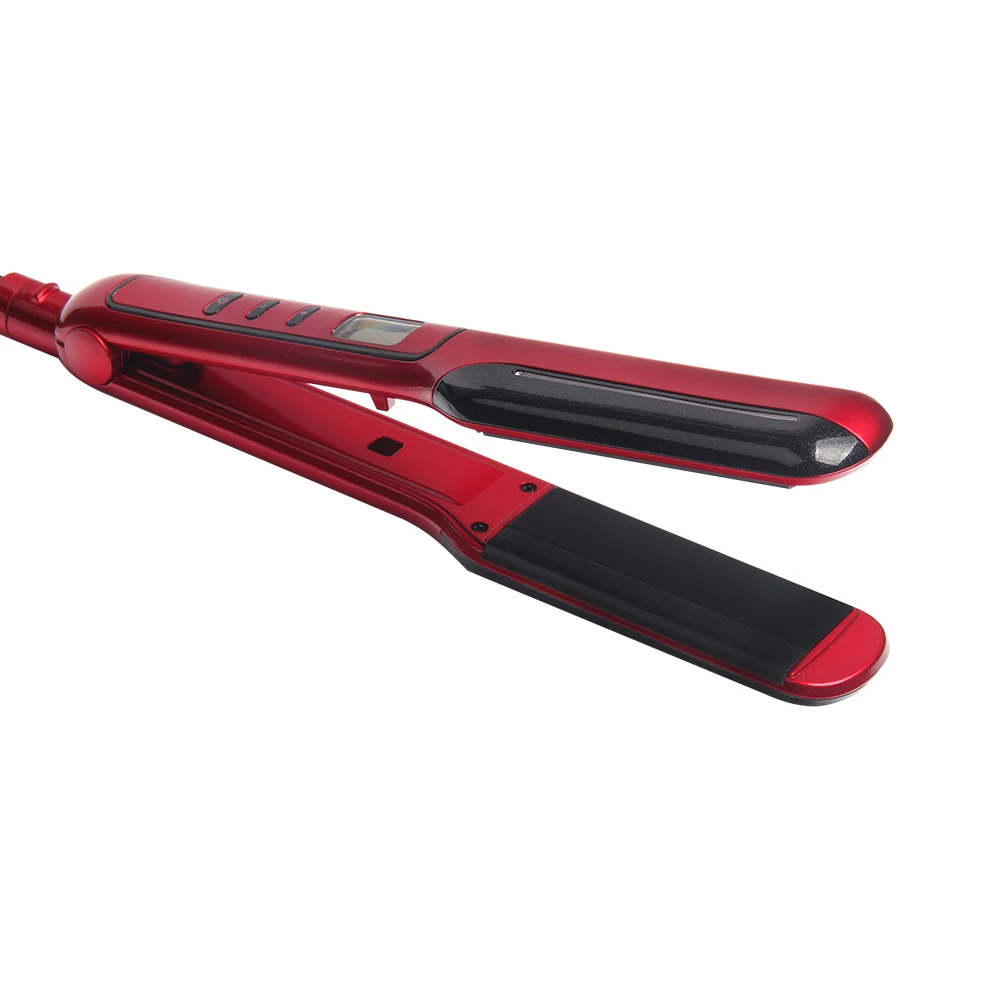 
2019 Newest IR Infrared Hair Straightener,Professional Ceramics Coated Flat Iron Hair Perm with Digital Temperature Display 