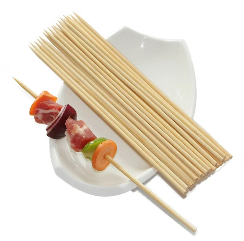 free sample round bamboo bbq skewer and stick
