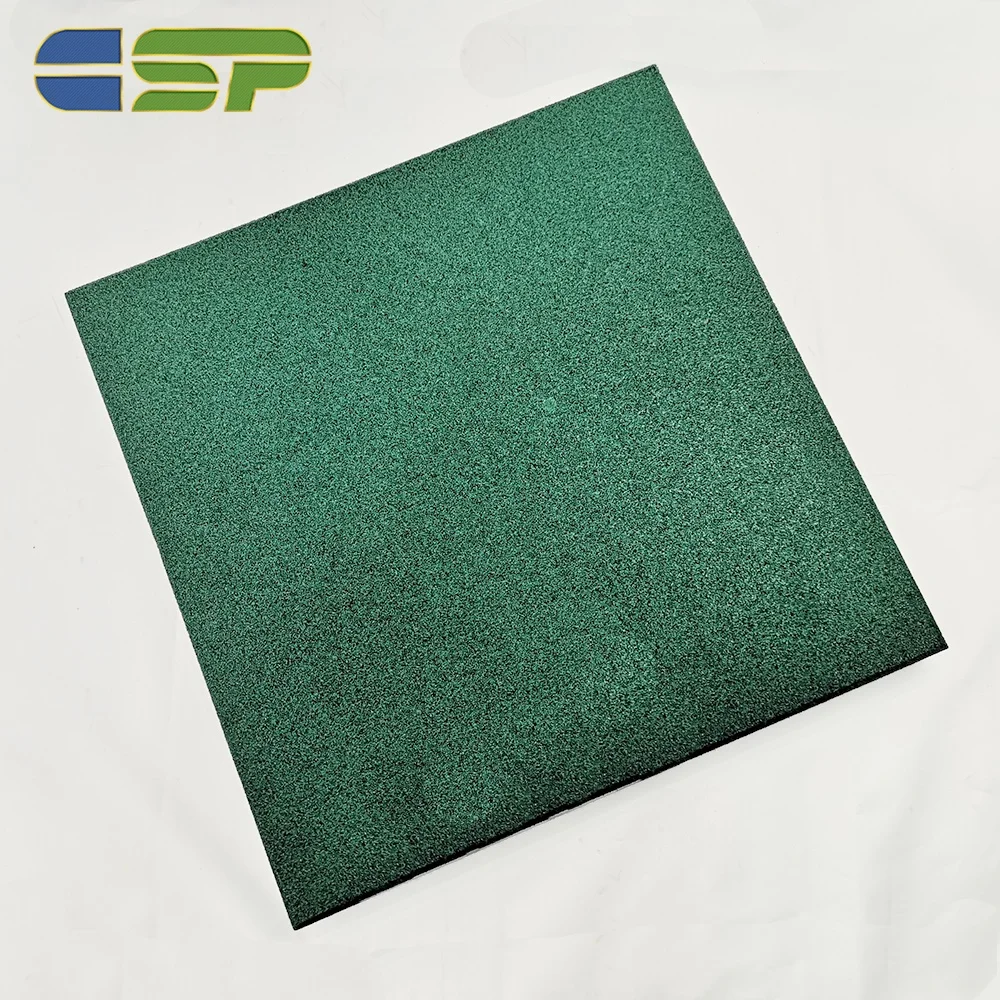 Уличный резиновый настил зеленого цвета 20 мм