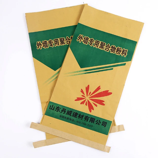 
Custom high quality pp pe kraft paper valve cement packaging bag 20kg 