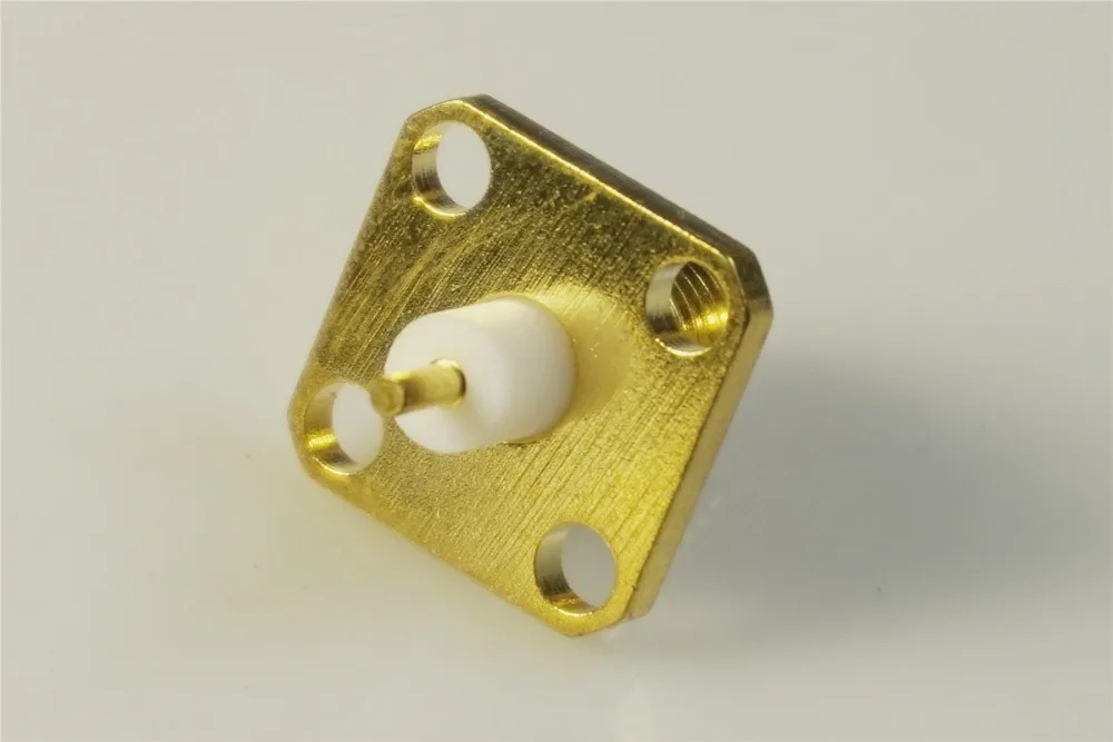SMA connector RF SMA Female Chassis Panel Mount solder flange 4-hole 12.7x12.7mm