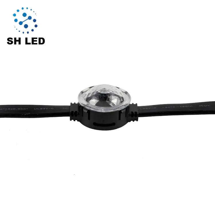 
Outdoor Usage advertising 30mm Pixels 3 leds smd 3535 2801 RGB dc12v led pixel module light 30mm led pixel for building lighting 