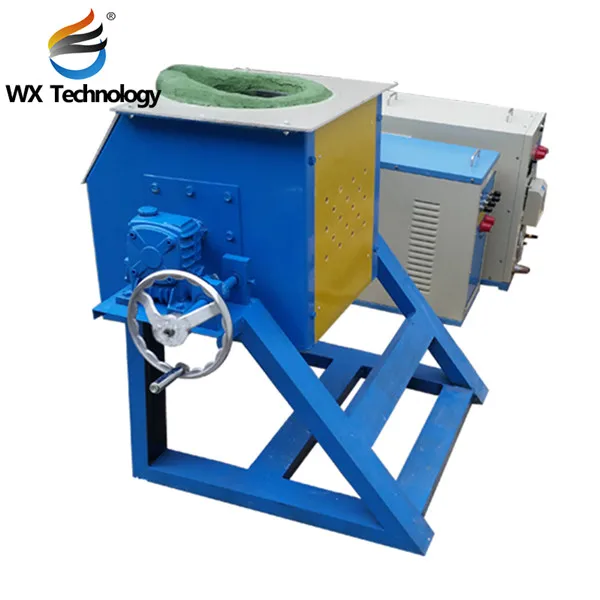 Induction Crucible Melting Electric Furnace For Sale Golden Copper And Steel Materials