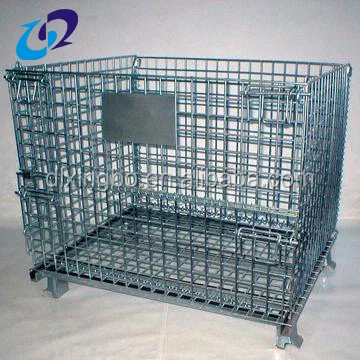 Сверхмощный складной металлический жесткий провод сетка контейнер