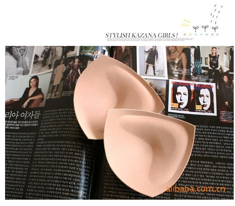 
Wholesale Triangular Sponge Soft Bikini Swimsuit Fashion Push Up Pushup Removeable Triangle Swimming Pads Bikini Swimsuit Female 