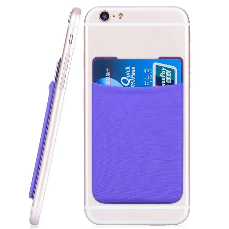Promotional Gifts Fabric Credit Card Holder 3M Self-Adhesive Flexible  Mobile Phone Card Holder for Ad Items