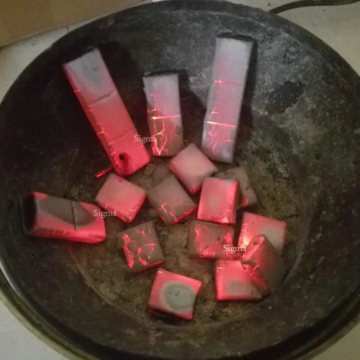 Pure bamboo Flame Silver Bamboo Hookah Shisha Charcoal Torch Coal