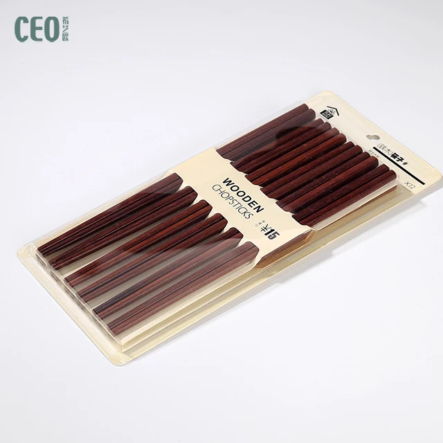 Набор бамбуковых китайских деревянных палочек для еды с индивидуальным логотипом, многоразовые карбонизированные деревянные палочки для еды