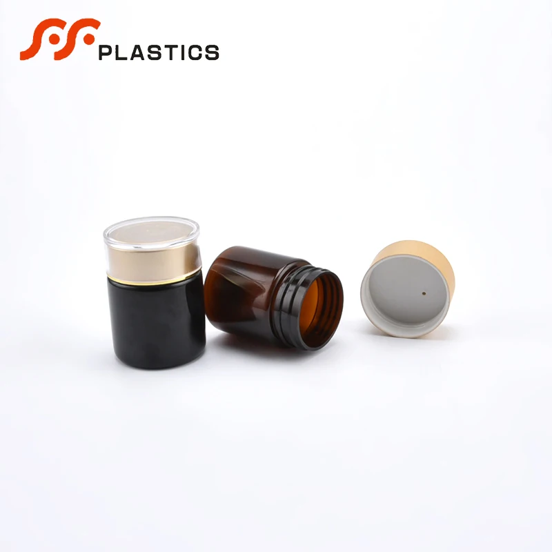 
Empty portable mini medical pill bottle plastic canister child proof supplement container safe seal medicine capsule jar bottle 