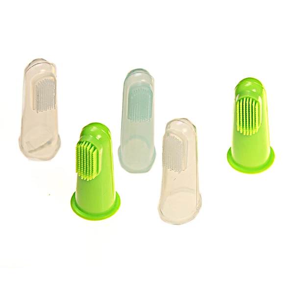
2020 Super soft pet silicone baby finger toothbrush 