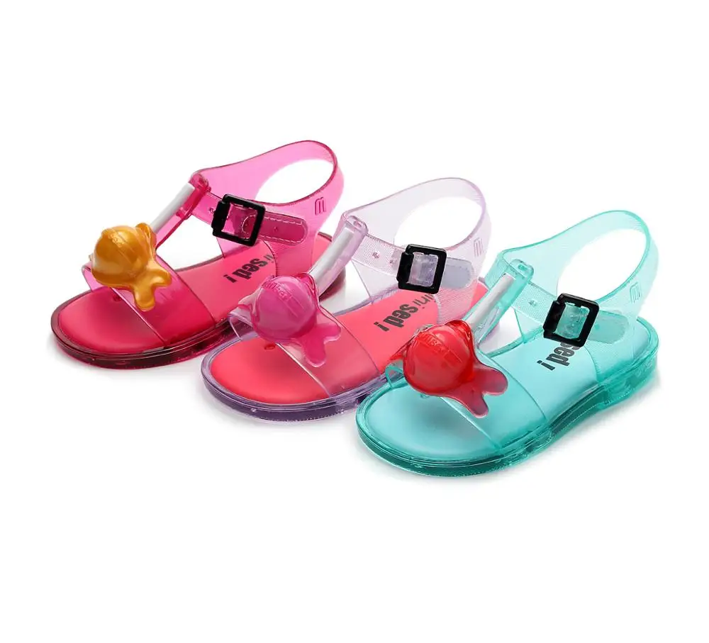 Lollipop lovely kids summer jelly sandals