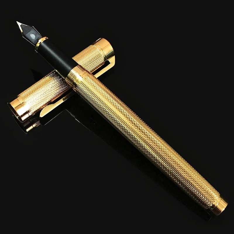 
0.5mm Writing Point Iraurita Fountain Pen Full Metal Golden Clip Luxury Pens Stationery Office School Supplies 