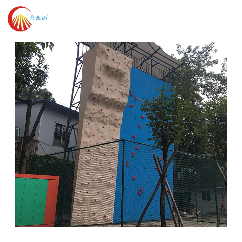 Top quality theme park inflatable rock climbing wall with rocky mountain climbing gear