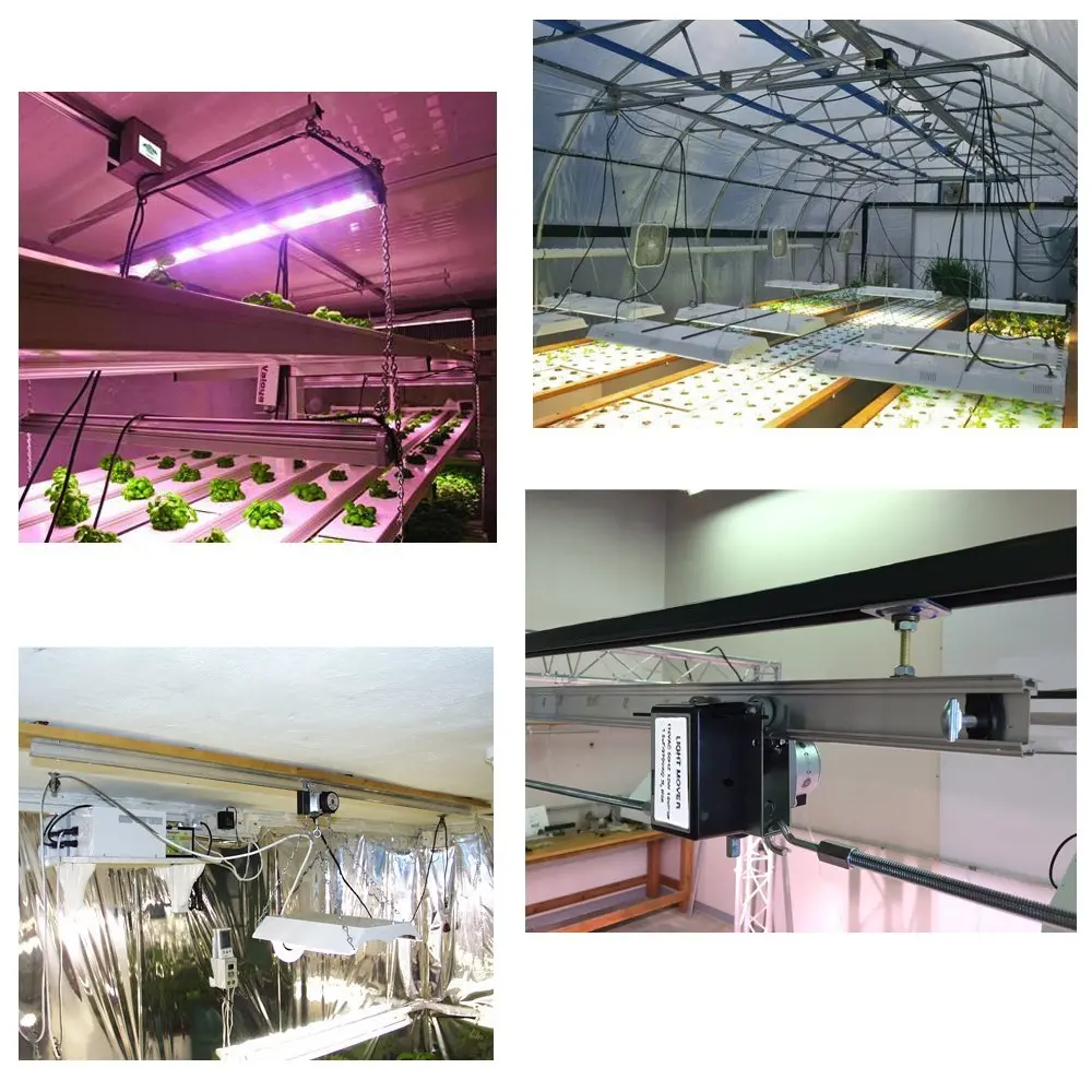 Adjustable Indoor Hydroponic Reflector CHIN-UP Grow Light Mover with Incandescent Bulbs for Garden Use