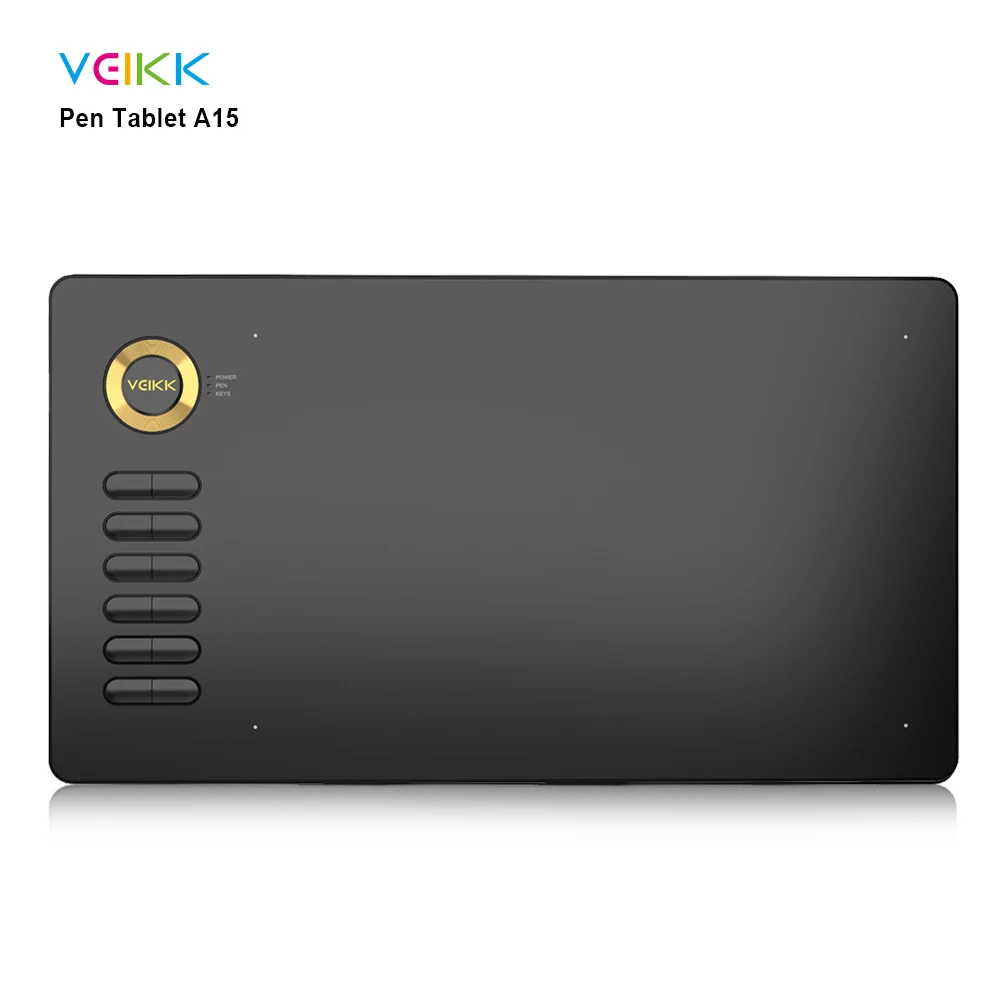 Digital Drawing Tablet VEIKK A15 Pen Tablets for Artists Designers for  Digital Drawing Illustrator