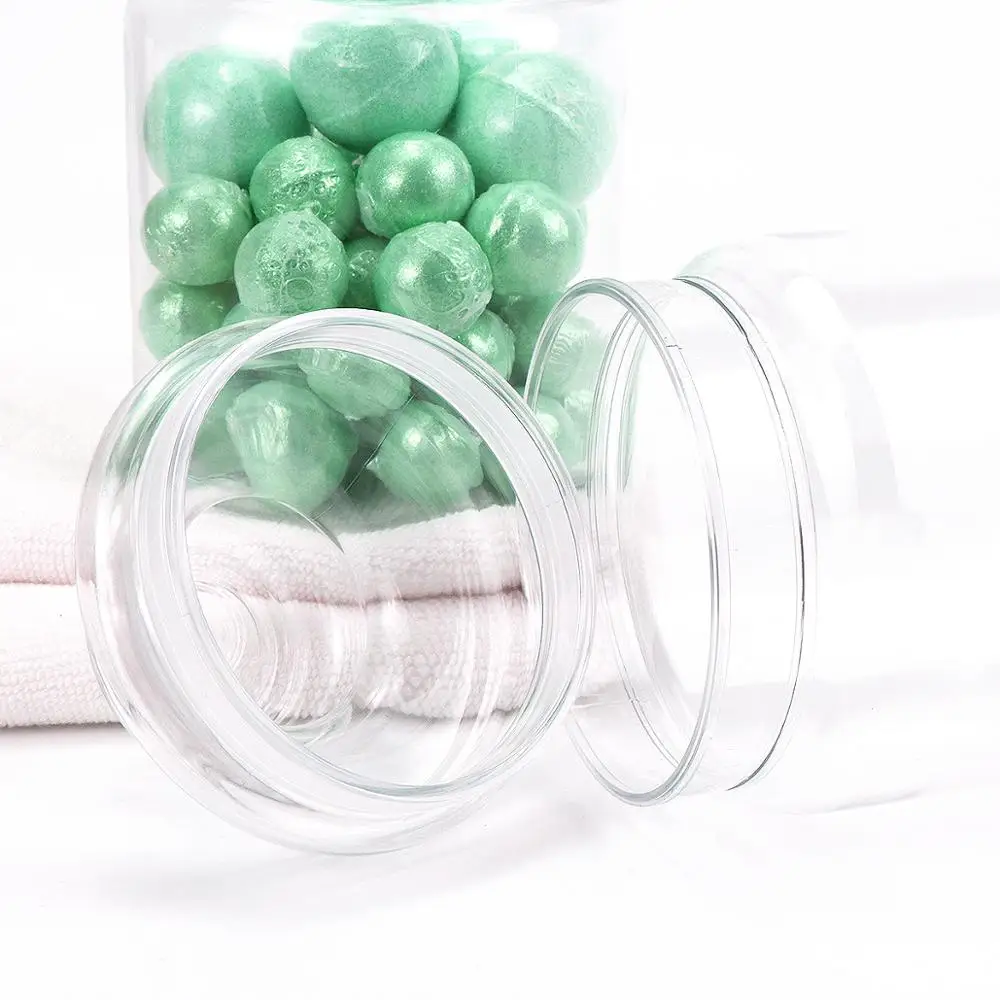 Bottle Canned Empty 750ml Cookie Honey Clear Round Containers With Mushroom Cap Storage Use Plastic Food Pet Jar