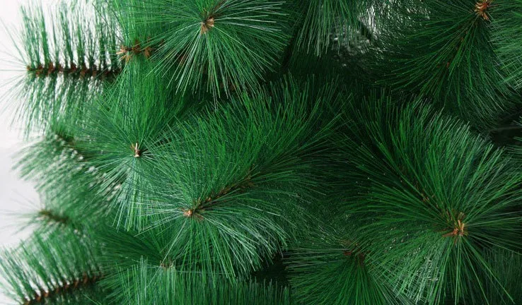 Xmas Tree Party Home Decorations Dense Pre-lit Ornaments Led Lights Collapsible mini Green White Artificial Christmas Tree PET