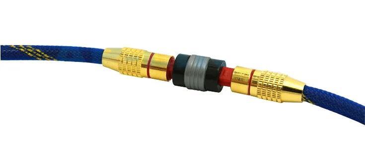 
Free Ship Braided Nylon Digital Audio Cable with Metal 3.5mm Jacket 2m for Xbox PS4 Soundbar 