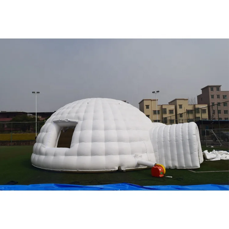 Синий пружины надувные иглу купол, надувные Праздничная палатка с куполом палатка для события