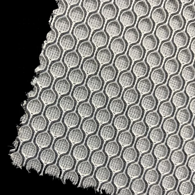 Tessuto Di Maglia Di Aria Polyester Air Mesh Sandwich Dyed Knitted Fabric