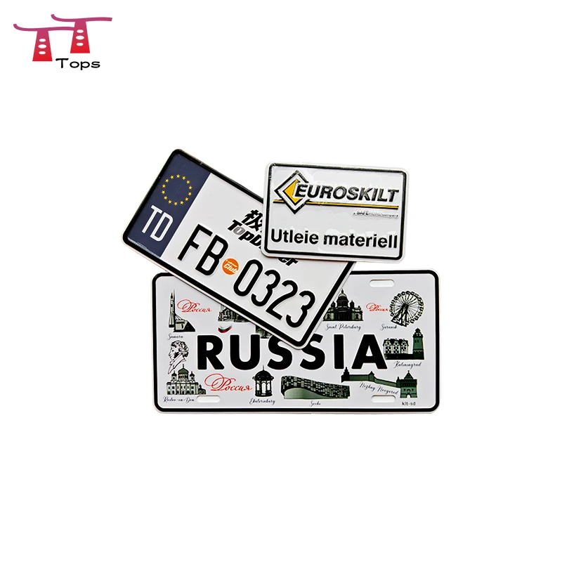 Сувенирный индивидуальный тисненый отражающий черный номерной знак Алюминиевый флаг США металлический Печатный