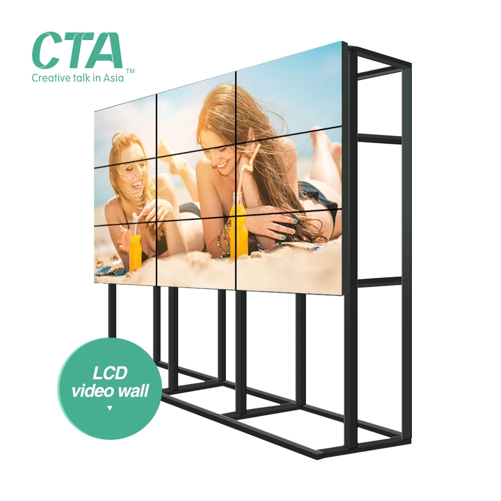 Sexy lcd video wall full HD for indoor advertising
