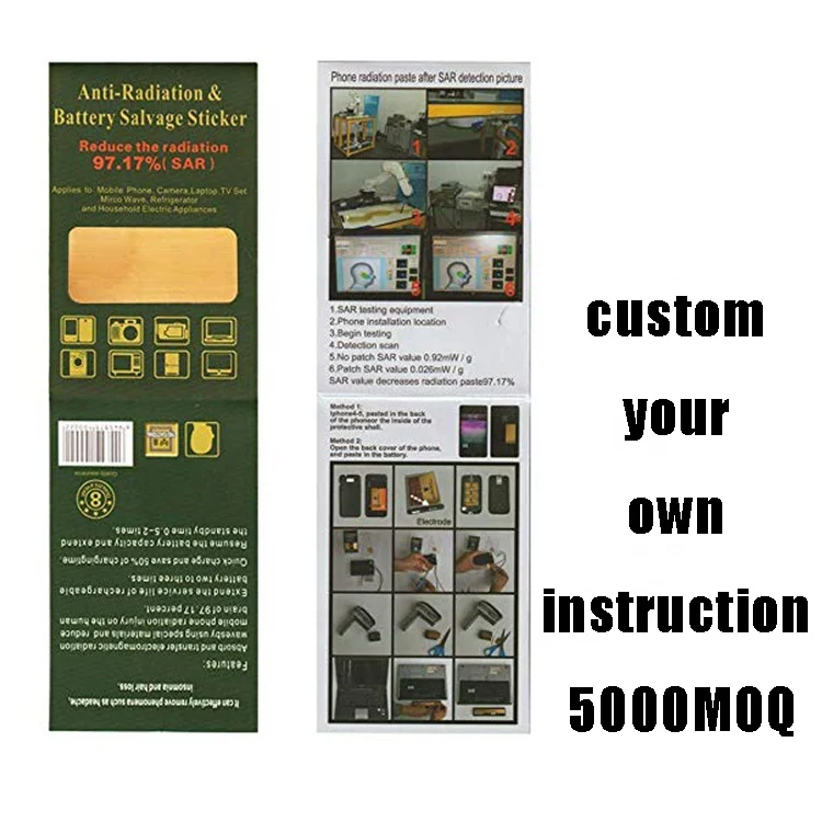 custom mobile skin anti radiation emf protection sticker
