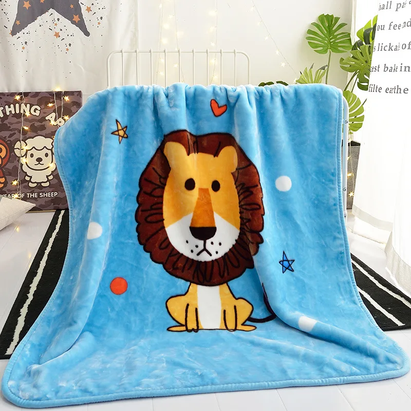 
Super soft thick double fleece flannel children baby blanket bed sheet set blanket 100% polyester 
