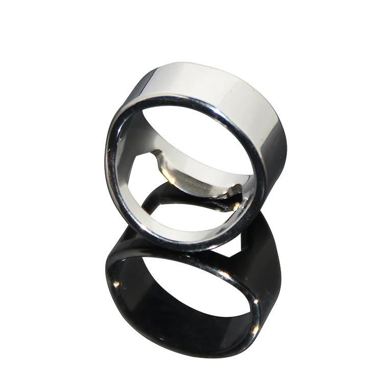 
Wholesale Finger Beer Opener Stainless Steel Metal Ring Bottle Opener 