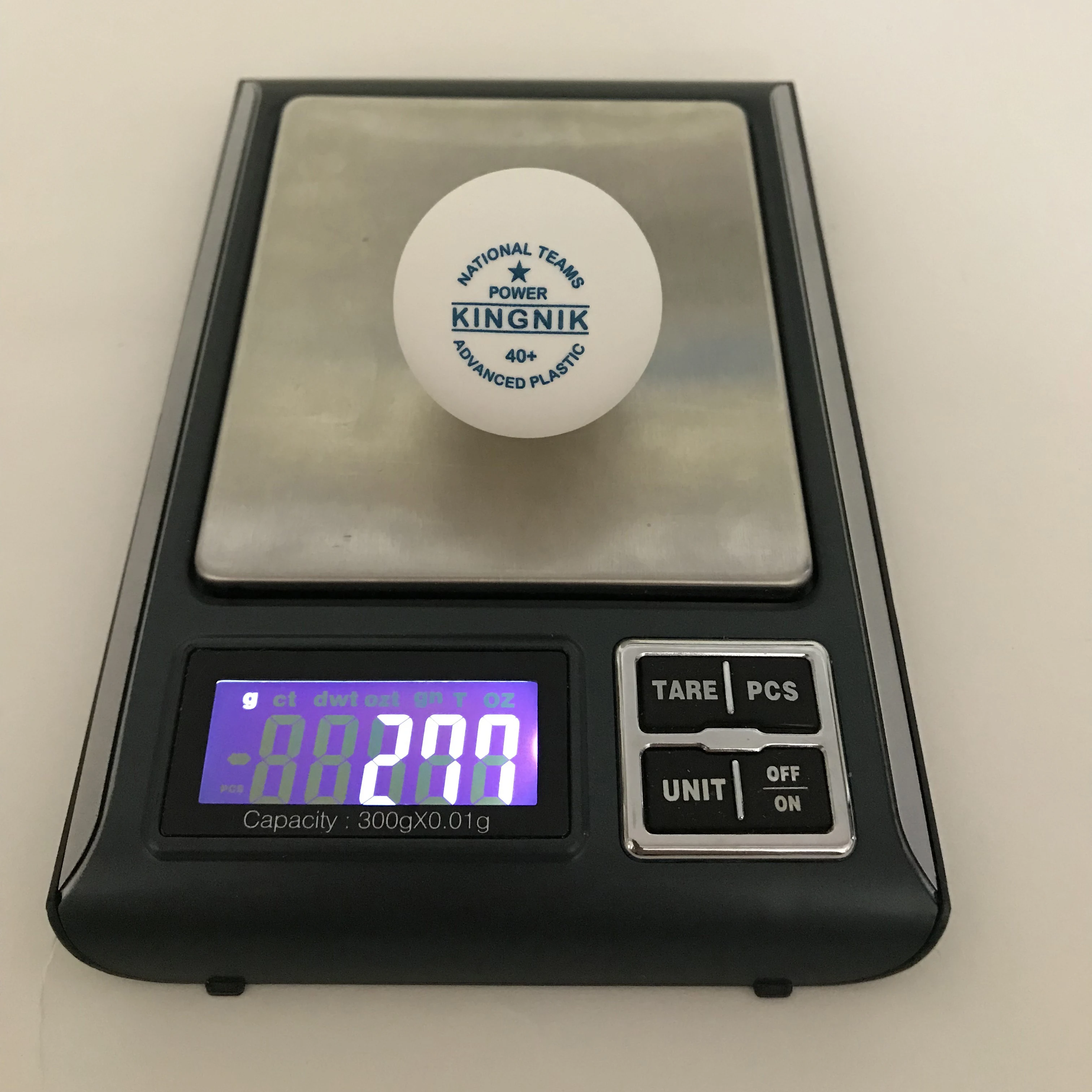 New! KINGNIK national teams 1 Star power 40+ plastic white table tennis ball (customized logo)