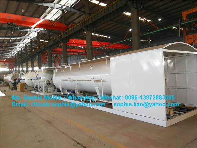 CLW 5MT New & Used Horizontal Mobile LPG Filling Station Carbon Steel Mobile Plant Equipment with Pump & Pressure Vessel