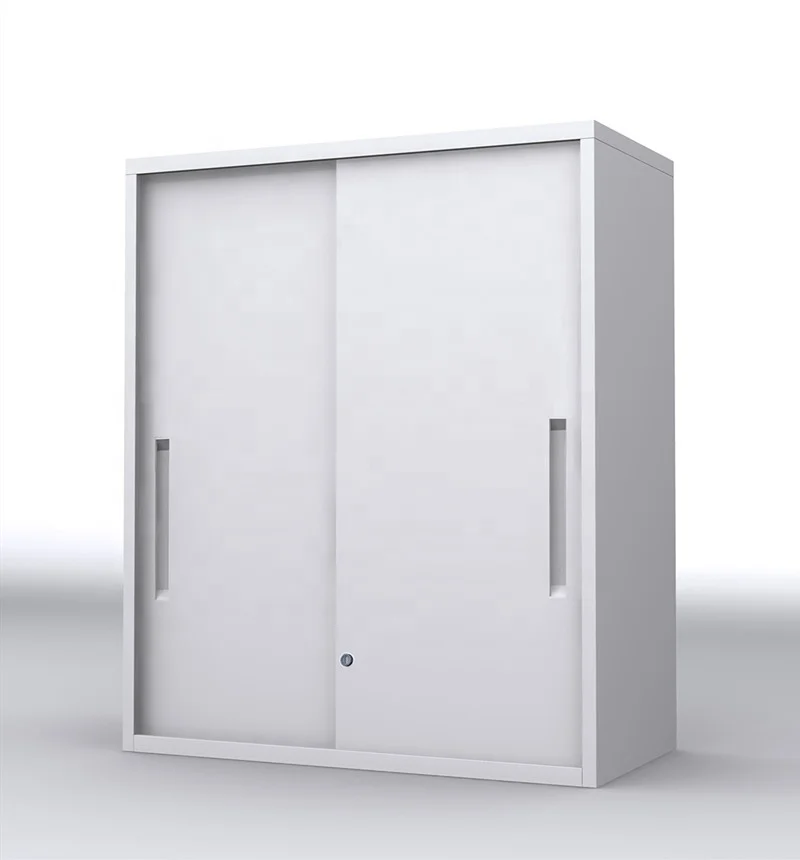 3 layer sliding door filing storage cabinet