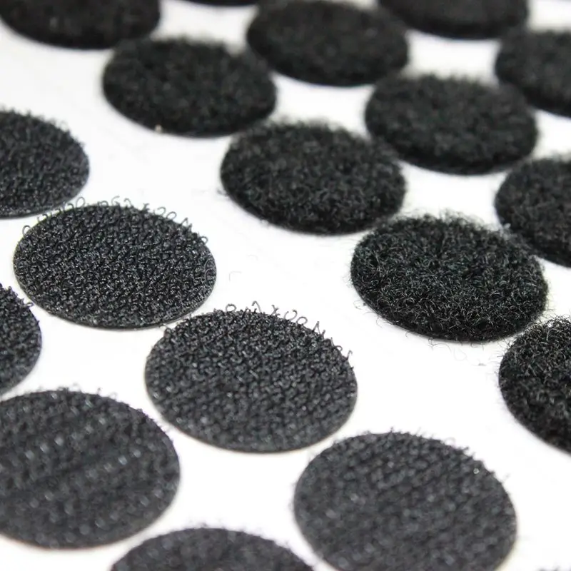 Colorful strong sticky hook and loop self adhesive dots