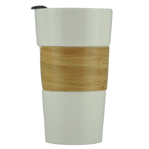 High Quality Porcelain Sublimation Tumbler Cup Ceramic Coffee Travel Mug With Lid