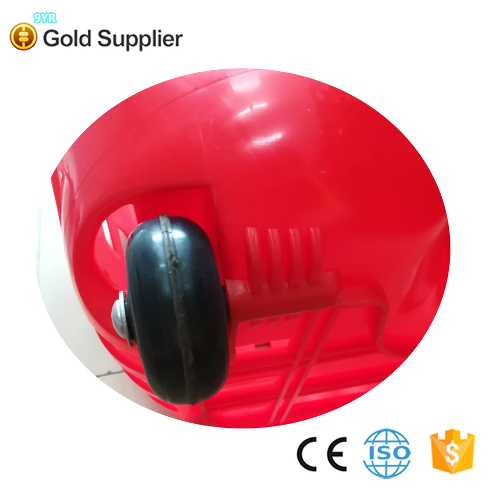 hot selling plastic shopping rolling hand basket with wheels