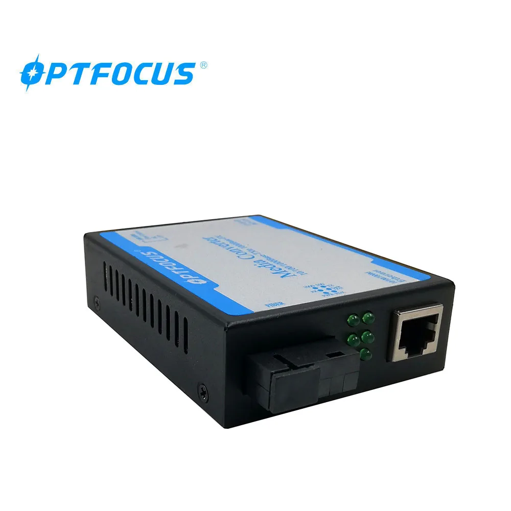 SC двунаправленный 10/100/1000 M одиночный режим волоконно-оптический Media Converter