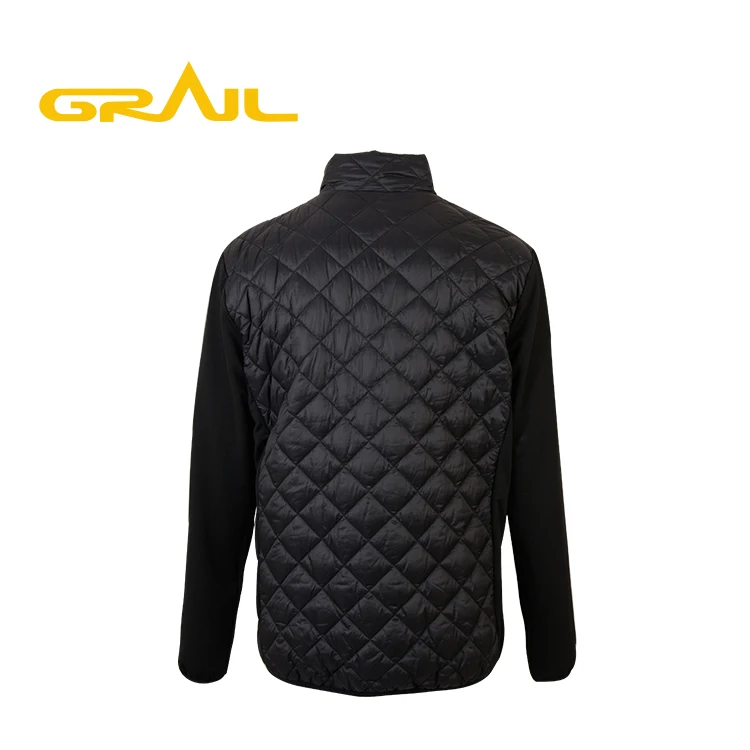 Hot selling fashion long sleeve custom black hybrid jacket men winter coat