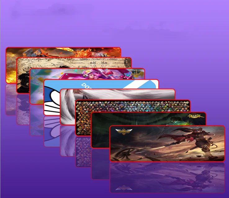 custom logo printed rubber large gaming mouse pad